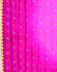 Pink Shaded Gaji Silk Bandhani Saree