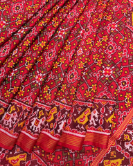 Red Navratan Patola Saree