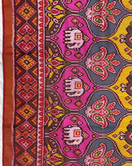 Red & Multicolour Matka Narikunj Design Patola Saree