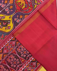 Red & Multicolour Matka Narikunj Design Patola Saree