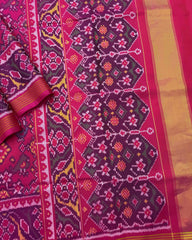 Pink Navratan Narikunj Mix Design Patola Saree