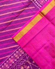 Purple Lining Patola Saree