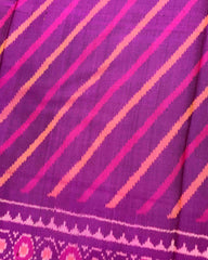 Purple Lining Patola Saree