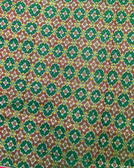 Red & Green Bottonful Design Patola Saree