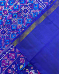 Blue & Sky Blue Manekchowk Patola Saree