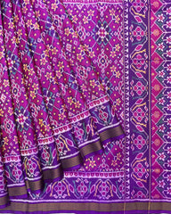 Purple Navratan Patola Saree