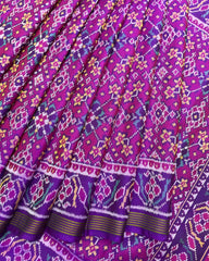 Purple Navratan Patola Saree