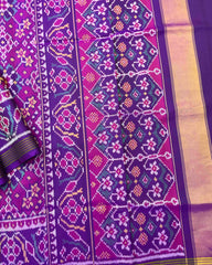 Purple Navratan Patola Saree