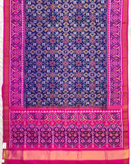 Pink & Blue Manekchowk Patola Saree