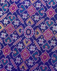 Pink & Blue Manekchowk Patola Saree