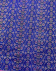 Pink & Blue Flower Patola Saree