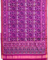 Purplish Pink Narikunj Patola Saree