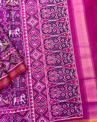 Purplish Pink Narikunj Patola Saree