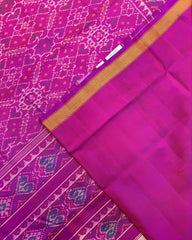 Pink Manekchowk Patola Saree