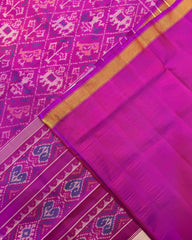 Purplish Small Narikunj Patola Saree