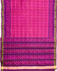 Purple & Pink Buttonful Patola Saree