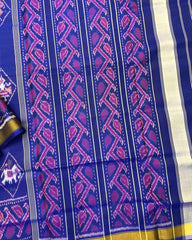 Blue Narikunj Patola Saree