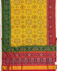 Yellow Ganga Jamuna Navratan Manekchowk Mix Patola Saree