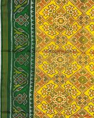 Yellow Ganga Jamuna Navratan Manekchowk Mix Patola Saree