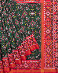 Red & Green Navratan Patola Saree