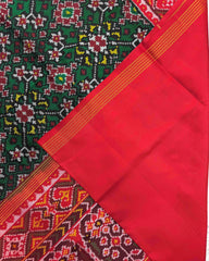 Red & Green Navratan Patola Saree