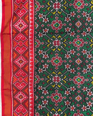 Red & Green Navratan Patola Saree