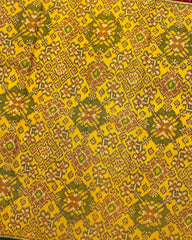 Yellow Navratan Ganga Jamuna Patola Saree