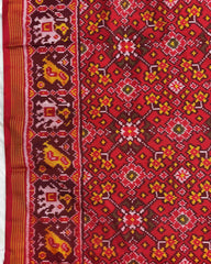 Red Navratan Patola Saree