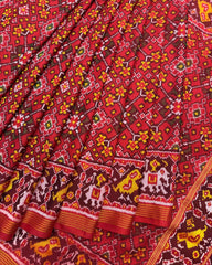 Red Navratan Patola Saree