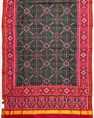 Red & Green Manekchowk Patola Dupatta