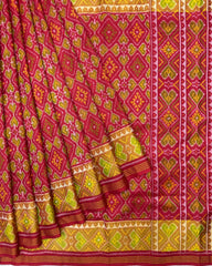 Red Panchanda Patola Saree