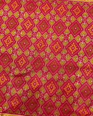 Red Panchanda Patola Saree