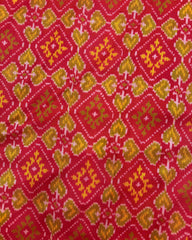 Red Panchanda Patola Saree