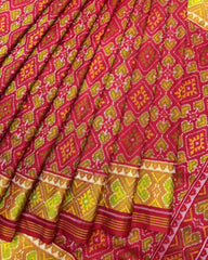 Red Panchanda Patola Saree