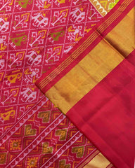 Red Narikunj Patola Saree