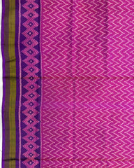 Purple & Pink Zig Zag Patola Saree