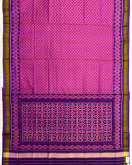 Purple & Pink Zig Zag Patola Saree