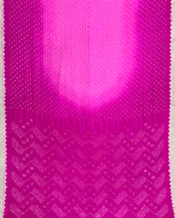 Pink Shaded Habotai Bandhani Saree