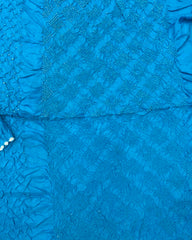 Sky Blue Habotai Bandhani Saree