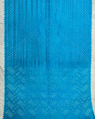 Sky Blue Habotai Bandhani Saree