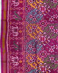 Pink & Multicolour Navratan Patola Dupatta