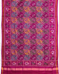 Pink & Multicolour Navratan Patola Dupatta