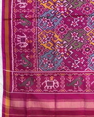 Pink & Multicolour Navratan Patola Dupatta