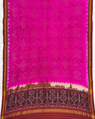 Red & Pink Bandhani Patola Dupatta