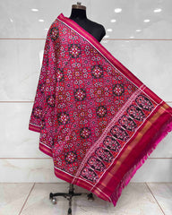 Pink & Peach Pink Navratan Patola Dupatta