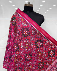 Pink & Peach Pink Navratan Patola Dupatta