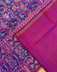 Purple Small Narikunj Patola Saree