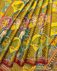 Multicolour Narikunj Tissue Patola Saree