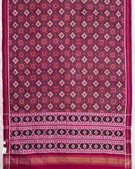 Pink Panchanda Double Ikat Patola Saree