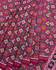 Pink Panchanda Double Ikat Patola Saree